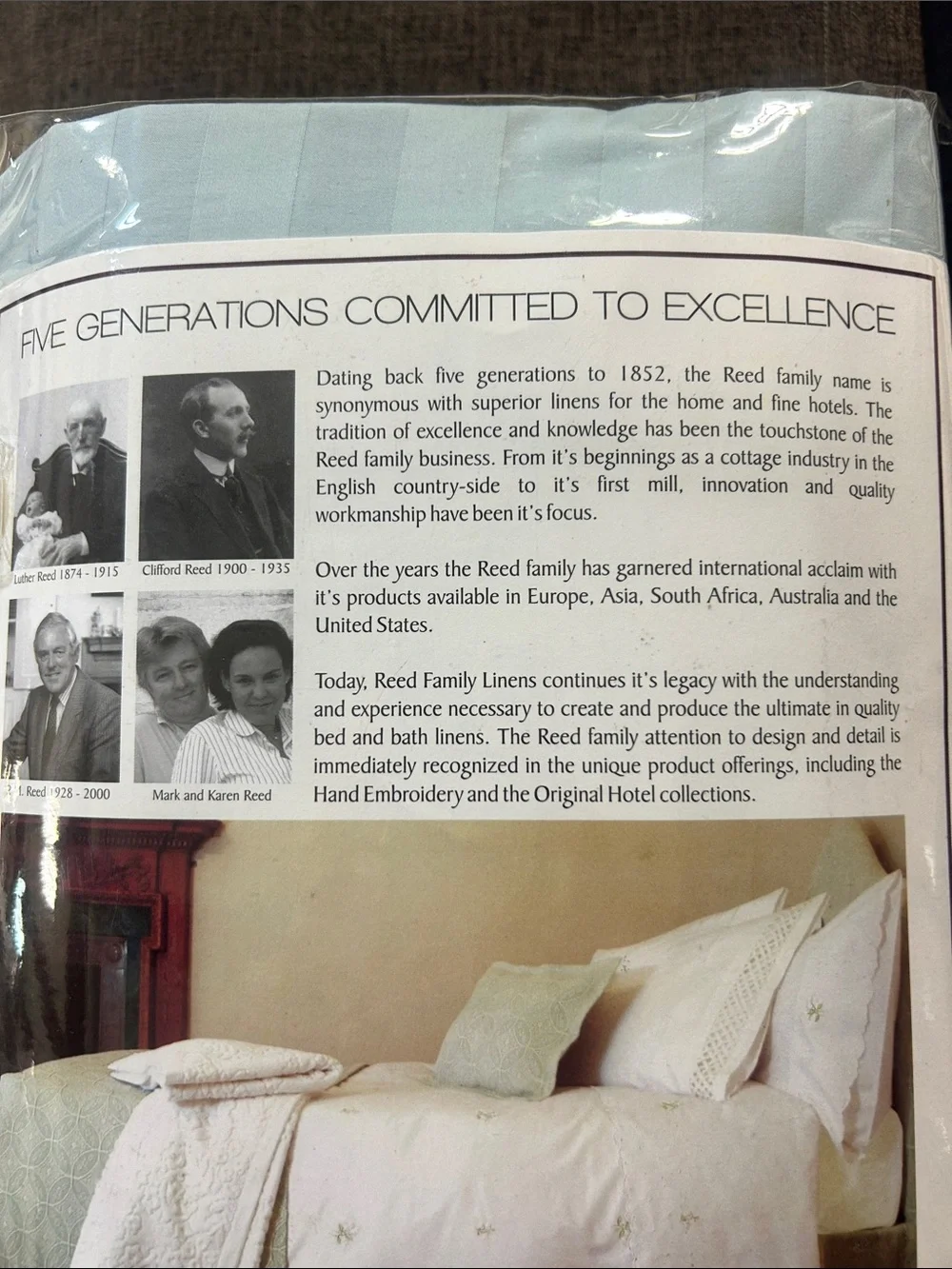 Reed Family Linens king sheet